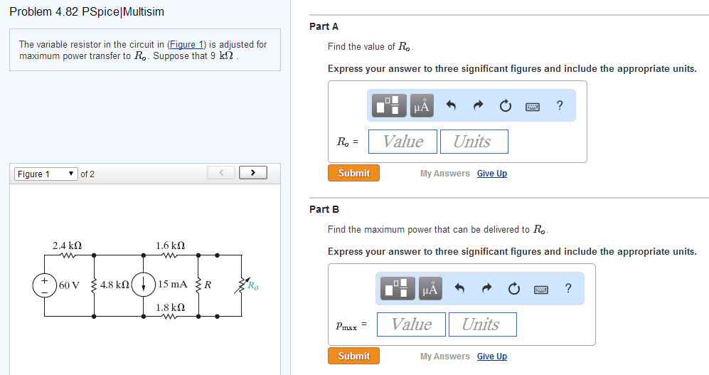 PSpiceMultisim The variable resistor in the circuit
