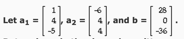 Solved Solve The Problem. Determine Whether B Can Be | Chegg.com