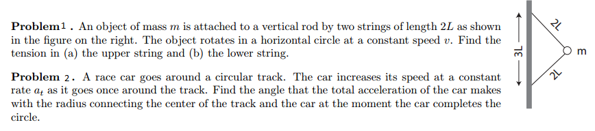 Solved Problem1 . An object of mass m is attached to a | Chegg.com