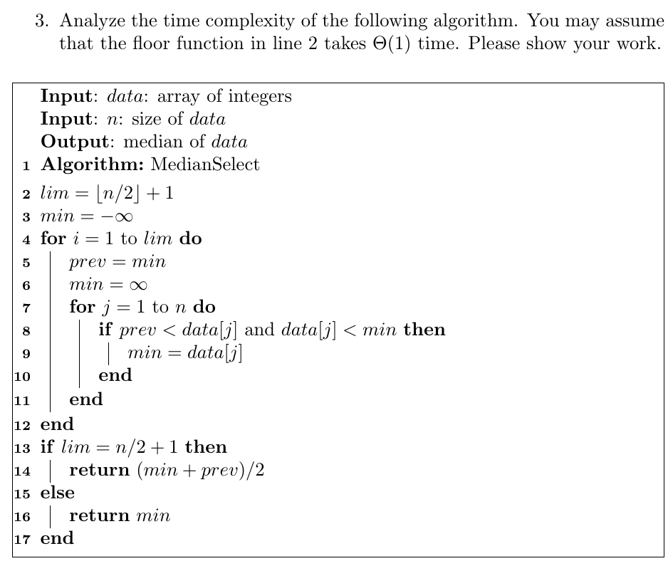 Solved Analyze the time complexity of the following | Chegg.com