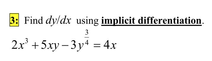 Solved Find Dydx Using Implicit Differentiation 2x3