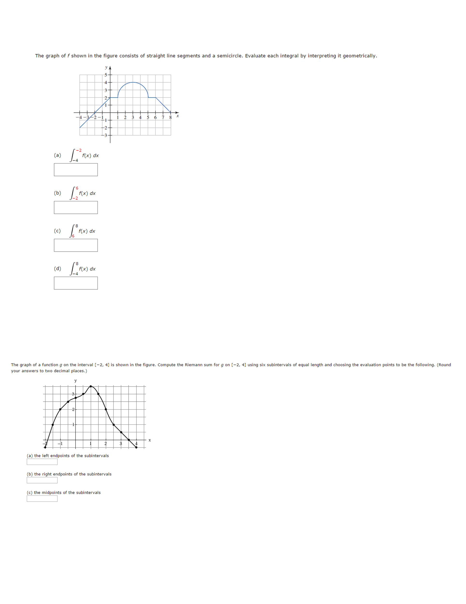 Solved The graph of f shown in the figure consists of | Chegg.com