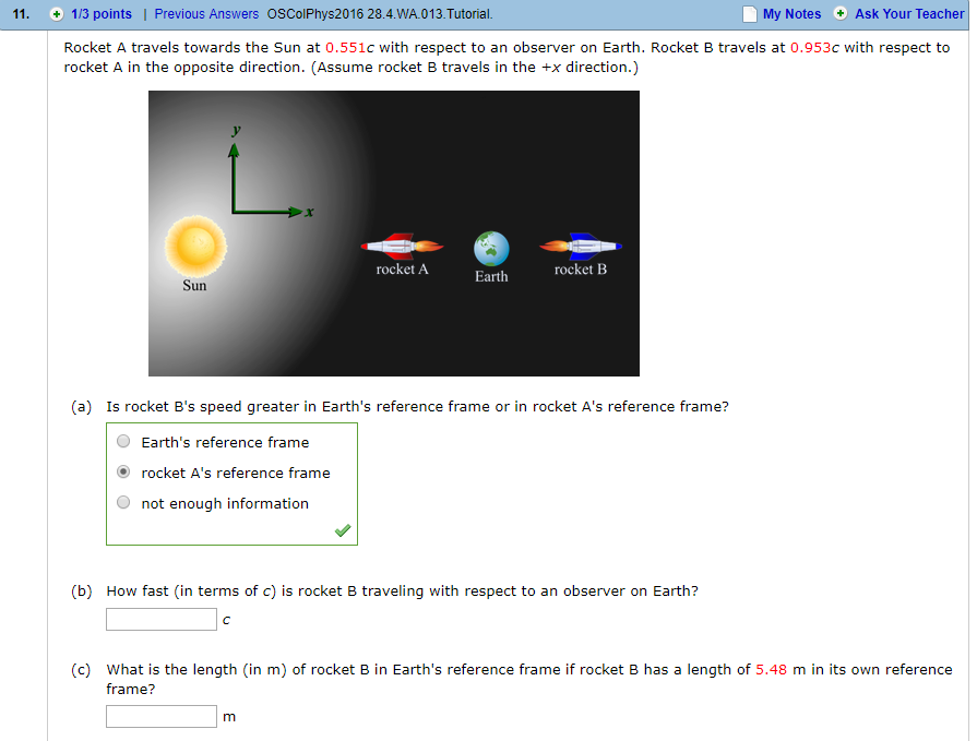 Solved 11. 1/3 Points | Previous Answers OSColPhys2016 | Chegg.com