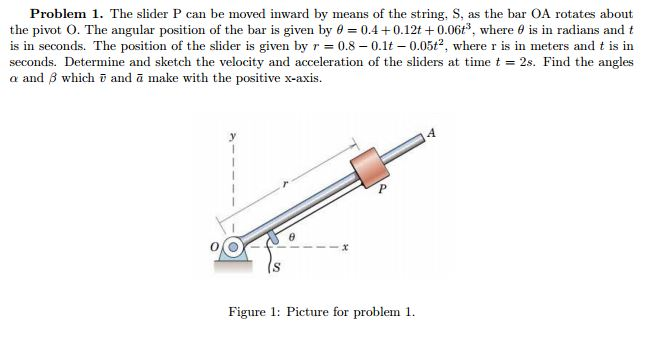 Solved The slider P can be moved inward by means of the | Chegg.com