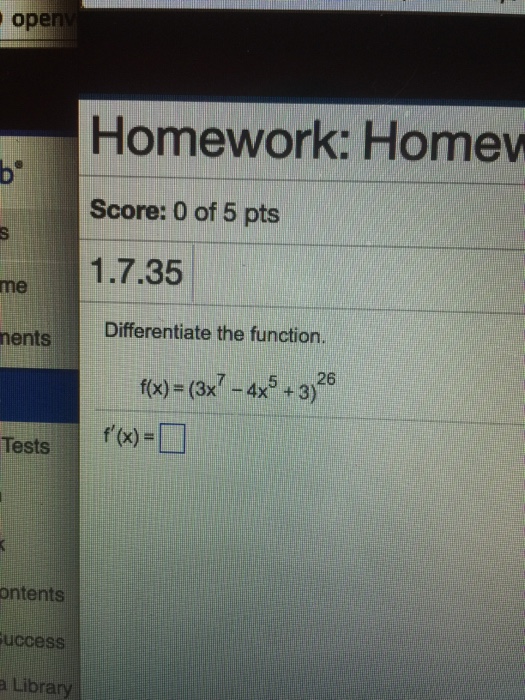 solved-differentiate-the-function-f-x-3x-7-4x-5-chegg