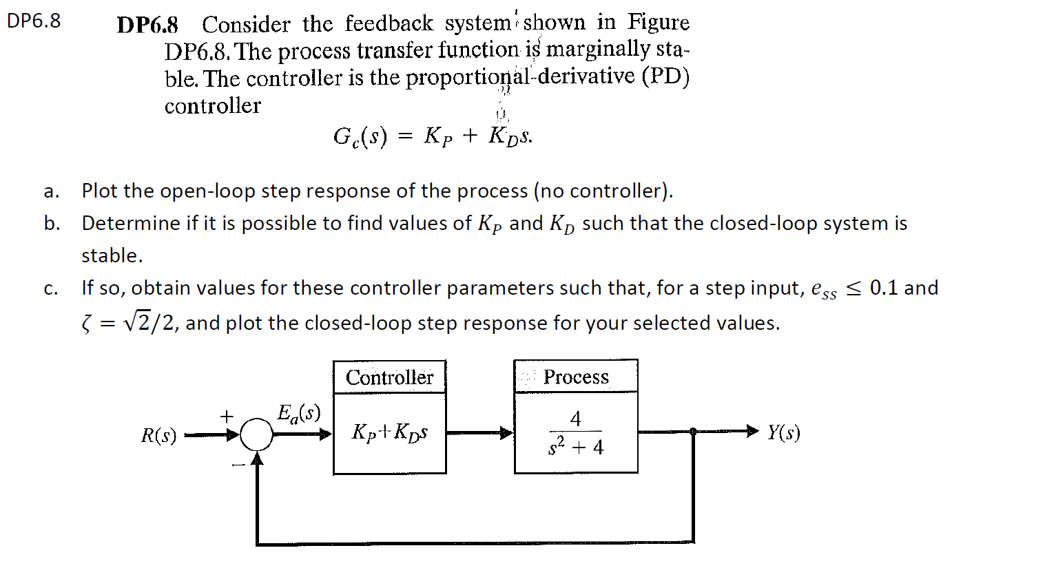 Solved Consider The Feedback System Shown In Figure Chegg Com