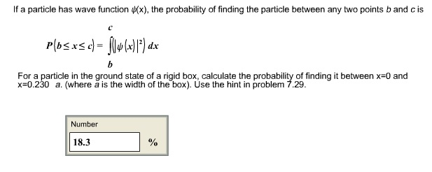 Solved For a particle in the ground state of a rigid box, | Chegg.com