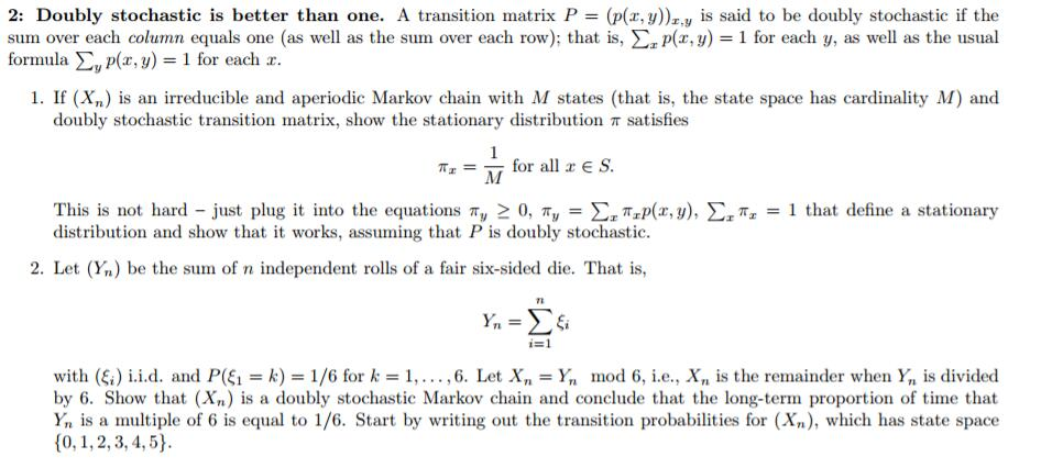 stochastic probability