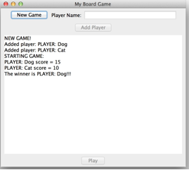 Solved JAVA GUI GAME help Object Oriented Board Game with | Chegg.com