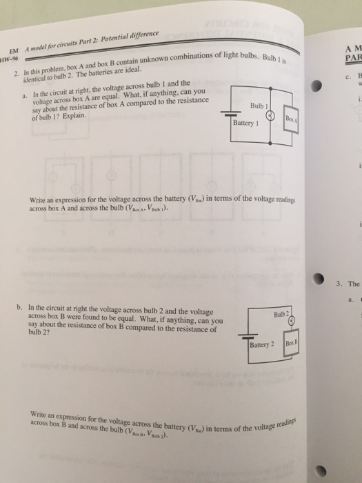 Solved In this problem, box A and box B contain unknown