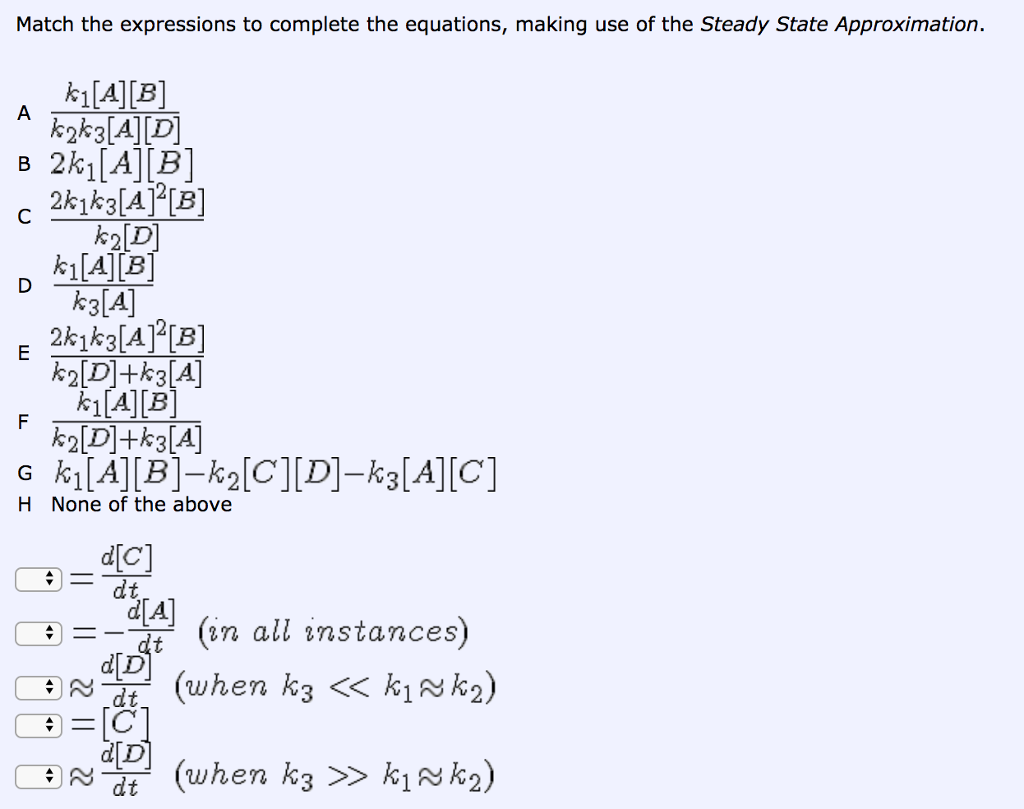 What Is Steady State Approximation In Chemical Kinetics