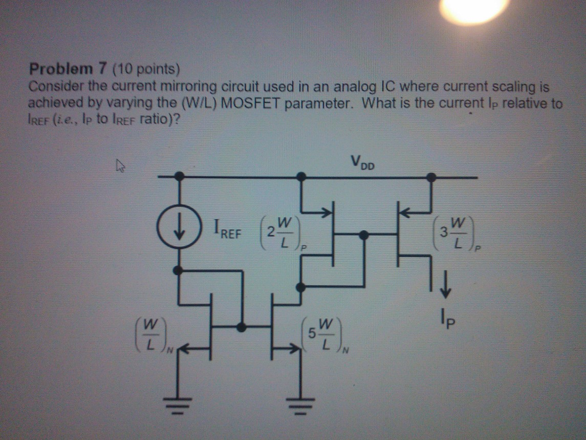 Solved Consider the current mirroring circuit used in an | Chegg.com