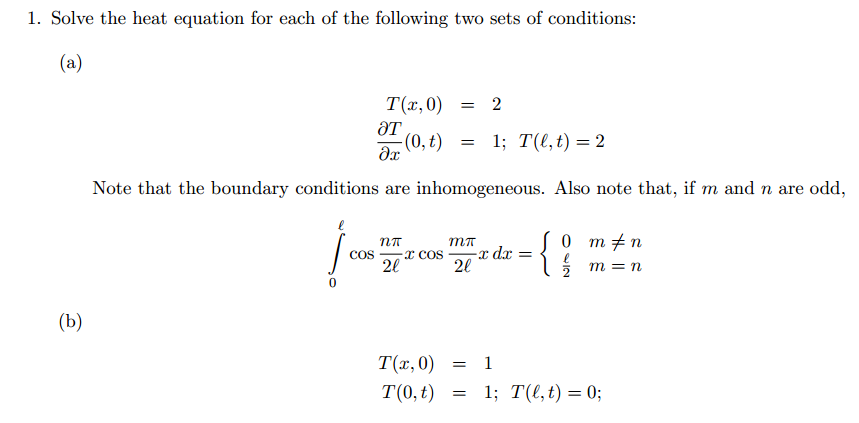 Solve The One-dimensional Heat Conduction | Chegg.com