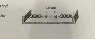 Solved Two Spheres Are Attached To Two Identical Springs And | Chegg.com