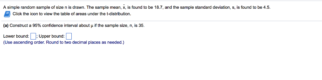 Solved A simple random sample of size n is drawn. The sample | Chegg.com
