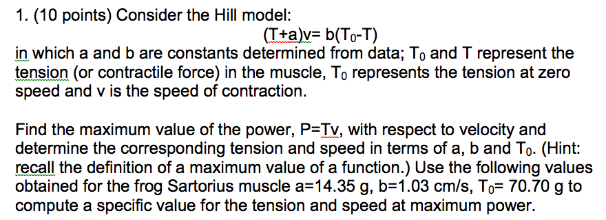 Hill model g Temporal order