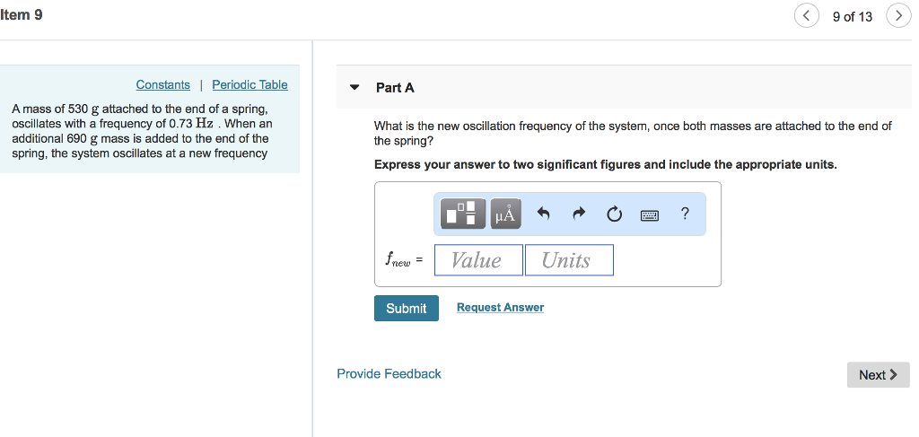 Solved ltem 9 9 of 13 Constants | Periodic Table Part A A | Chegg.com