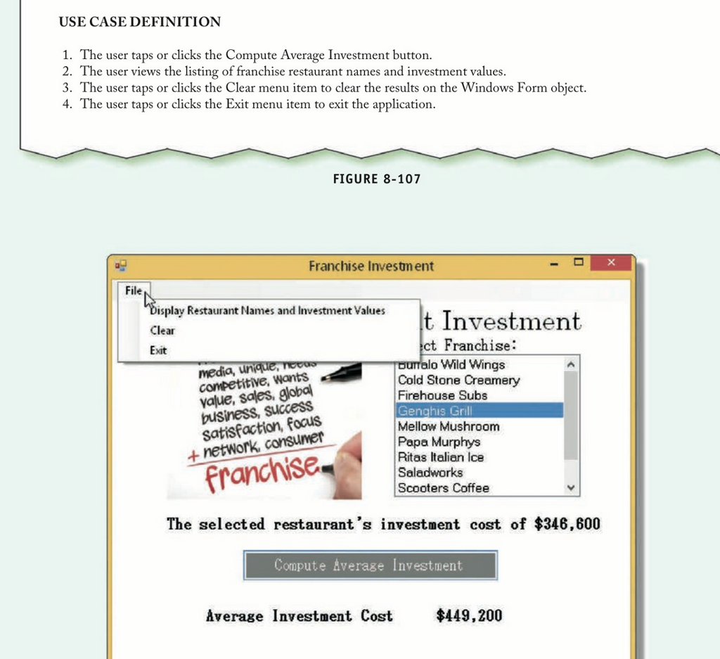 Solved I need the below application in Visual Basic. The | Chegg.com