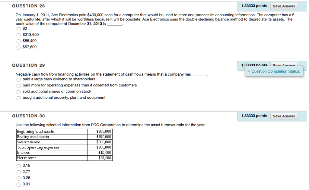 Solved On January 1, 2011, Ace Electronics Paid $400,000 