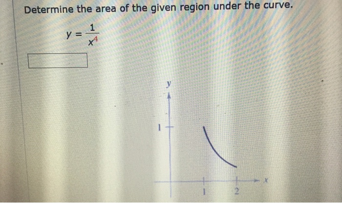 Solved Determine The Area Of The Given Region Under The 7080