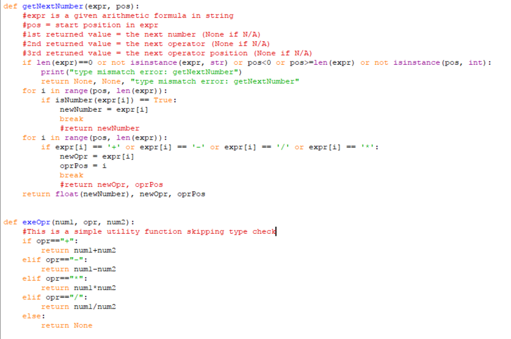 Solved def findNextOpr (s) must be a nonempty string. if | Chegg.com