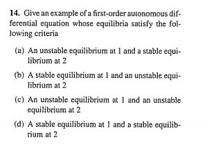 Solved Give an example of a first-order autonomous | Chegg.com