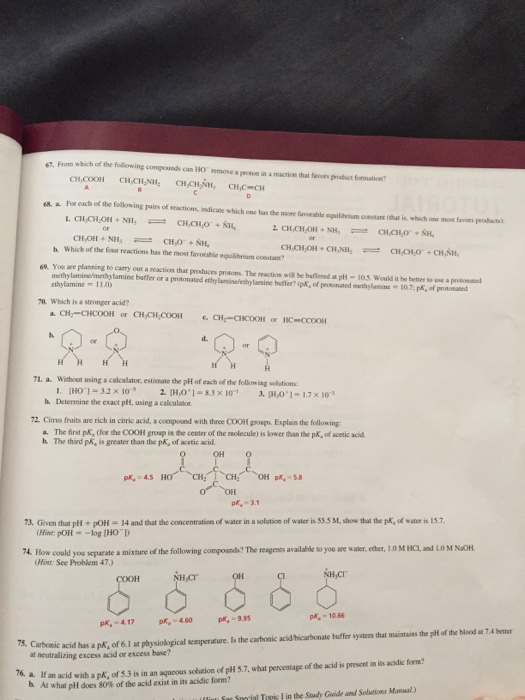 Solved From which of the following compounds can HO^- remove | Chegg.com