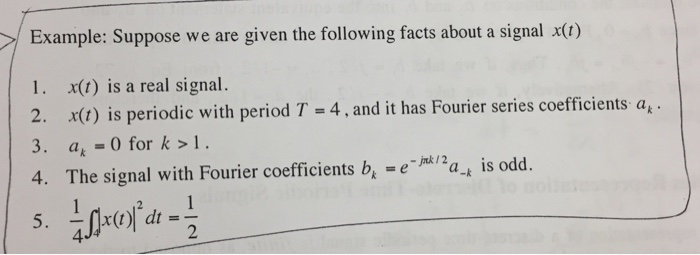Solved Suppose we are given the following facts about a | Chegg.com