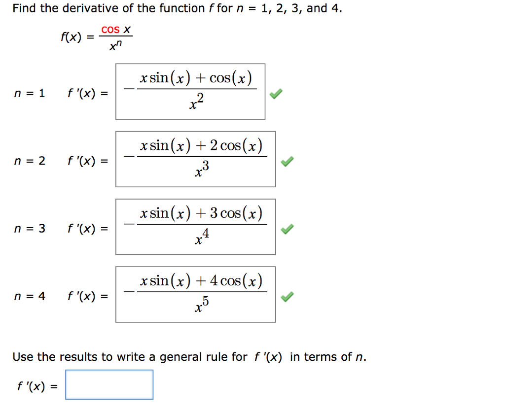 derivative of cos 1 3x 2