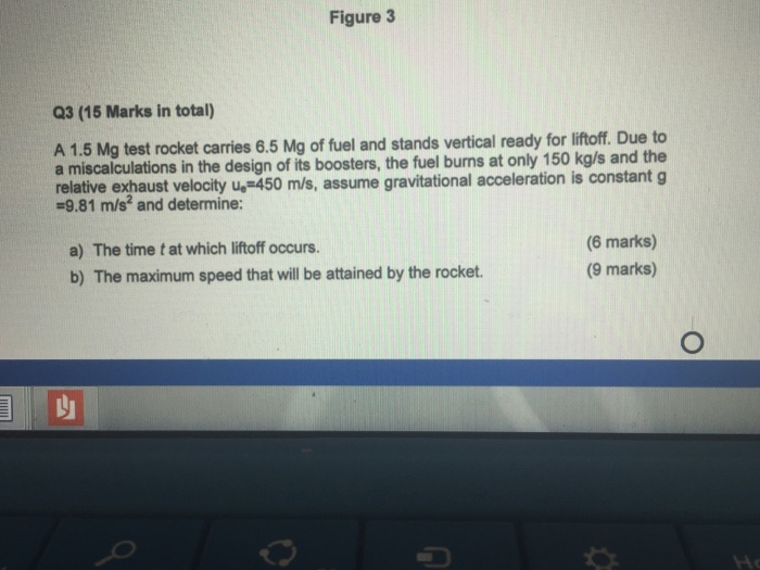 Solved A 1.5 Mg test rocket carries 6.5 Mg of fuel and | Chegg.com