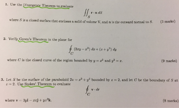 Solved Use The Divergence Theorem To Evaluate