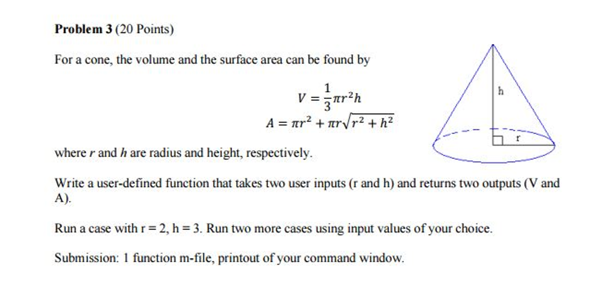 Solved For A Cone The Volume And The Surface Area Can Be Chegg solved-for-a-cone-the-volume-and-the-surface-area-can-be-chegg