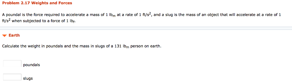Solved Acceleration A force of 205 poundals is exerted on | Chegg.com