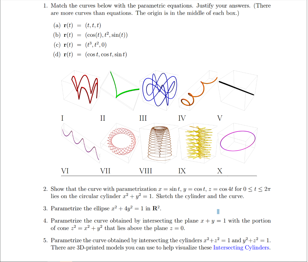 solved-match-the-curves-below-with-the-parametric-equations-chegg