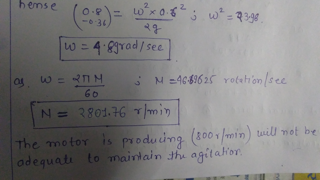 (Solved) A tank 1.2 m in diameter and 2 m high is filled to a depth
