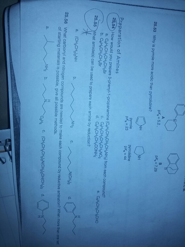 Solved pKa 5.2 pk 7.29 25.53 Why is pyrrole more acidic than | Chegg.com