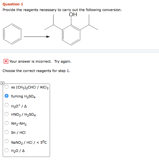 Solved Provide The Reagents Necessary To Carry Out The