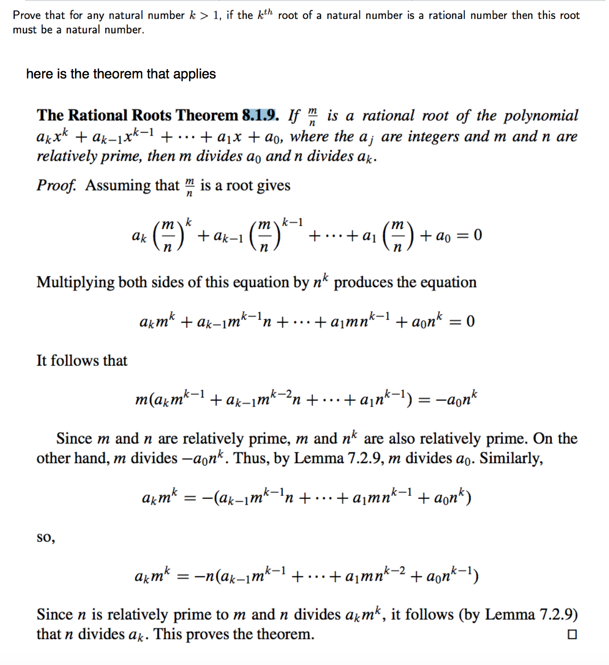 Solved Prove That For Any Natural Number K 1 If The K th Chegg solved-prove-that-for-any-natural-number-k-1-if-the-k-th-chegg