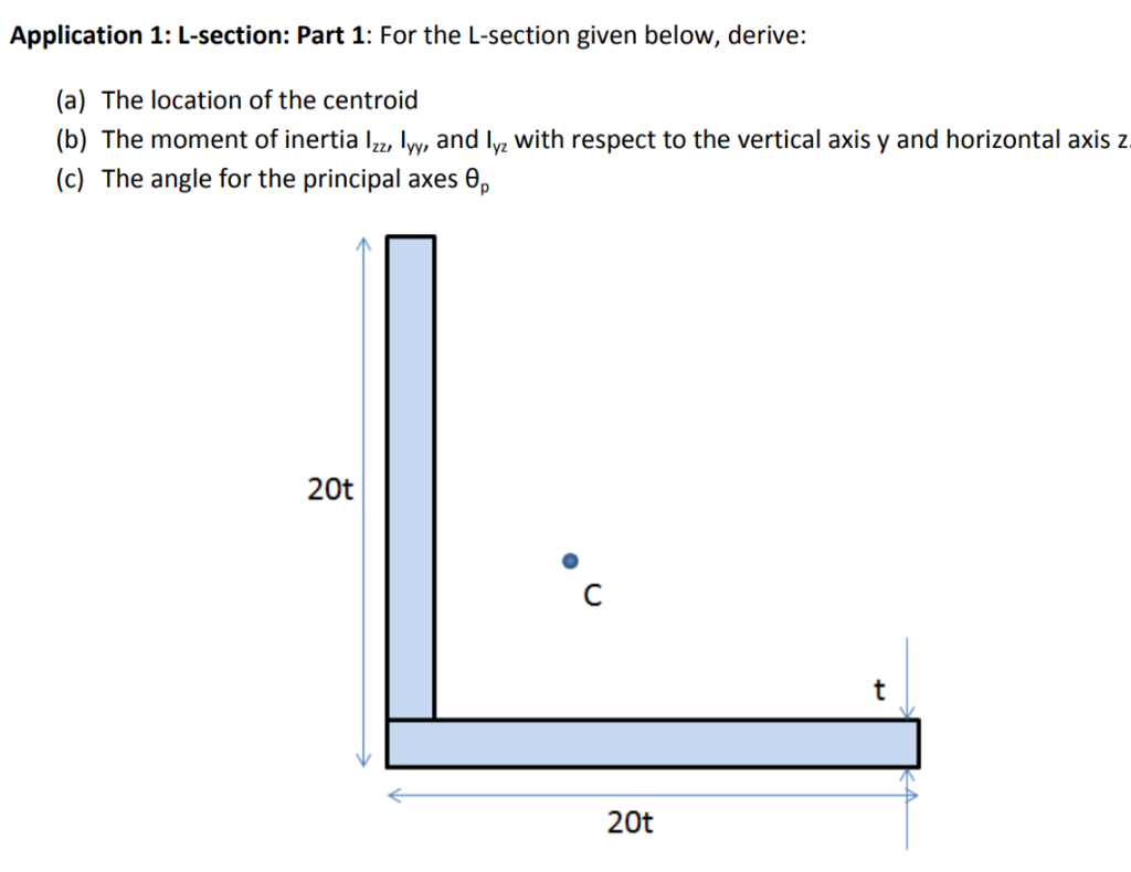 Solved Application 1 Lsection Part 1 For the Lsection