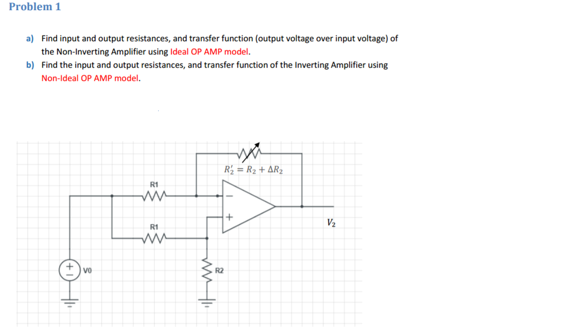 Solved Find input and output resistances, and transfer | Chegg.com