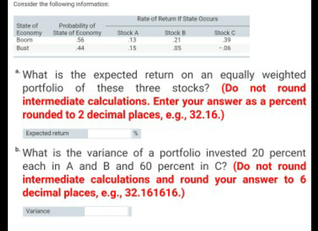 Solved Consider The Following Information: What Is The | Chegg.com