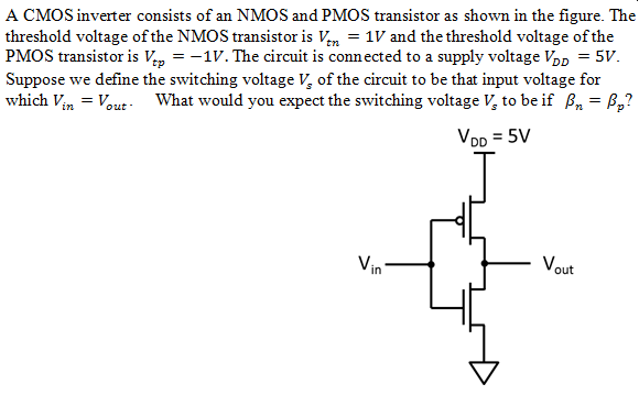 nmos transistor gate voltage