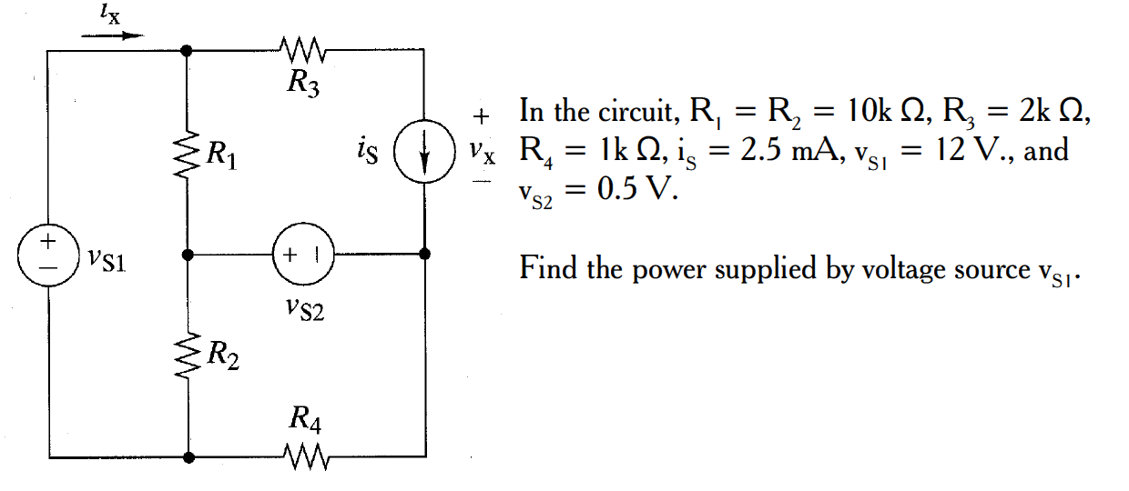 Solved In the circuit, R1 = R2 = 10k Ohm, R3 = 2k Ohm, R4 = | Chegg.com