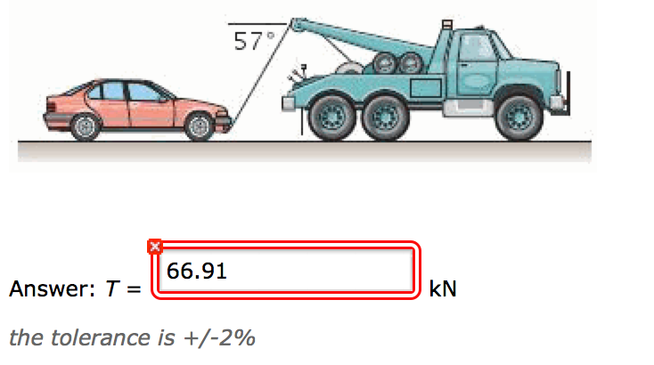 The tow truck with attached 1640-kg car accelerates | Chegg.com