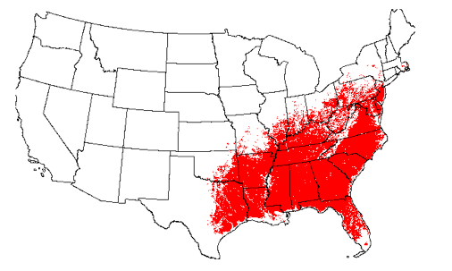 Wolf Spider Habitat Map 