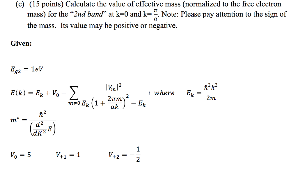 c-15-points-calculate-the-value-of-effective-mass-chegg