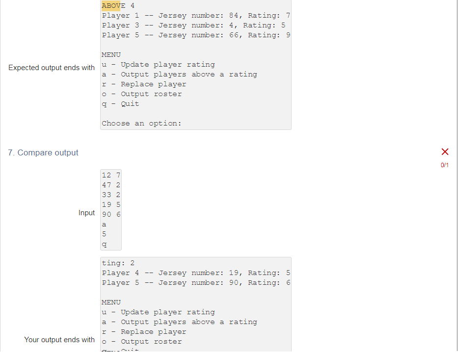 Solved 5.17 Ch 5 Program: Soccer team roster (Java) Hello im | Chegg.com