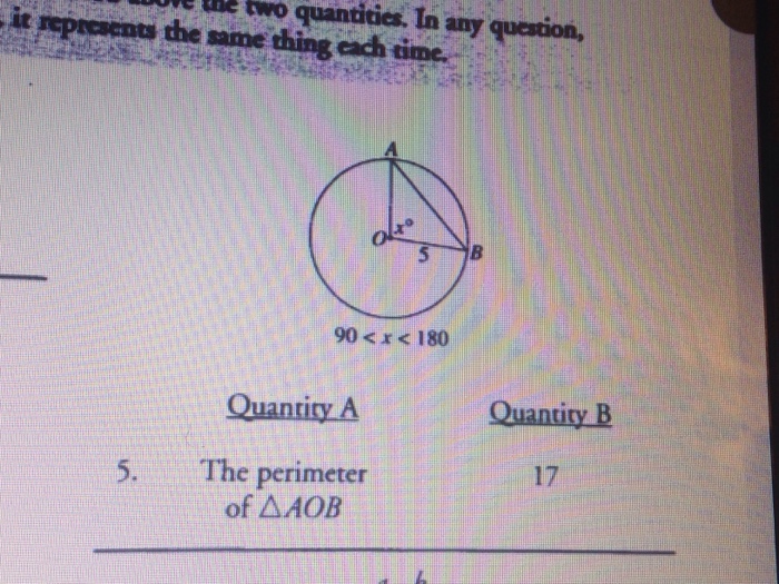 Solved Which Quantity Is Greater A Or B Quantity A The Chegg