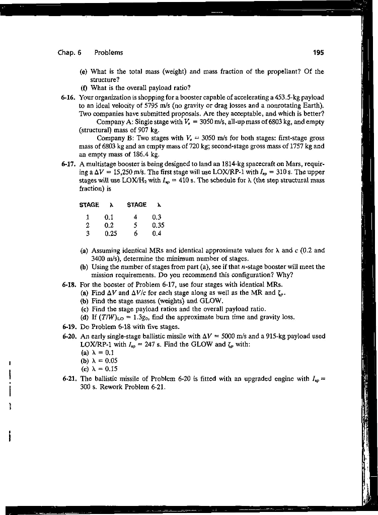 Question 6-18, Orbital Mechanics Hw 