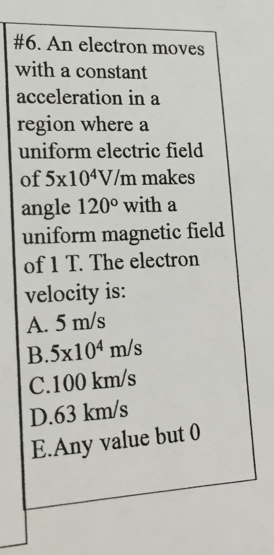 Solved An electron moves with a constant acceleration in a